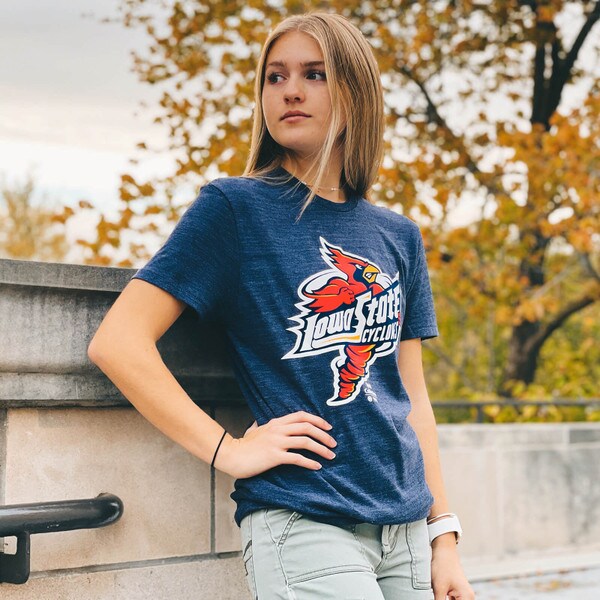Champion® Spirit Collection Punching Cy Navy Tri-Blend T-Shirt
